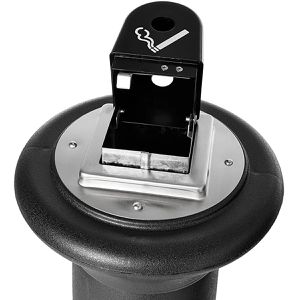 Produktbild für Aschenbecher Rubbermaid GroundsKeeper Tuscan, schwarz, Outdoor