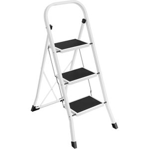 Klapptritt Songmics GSL03WT, weiß, aus Stahl