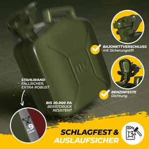 Produktbild für Benzinkanister Monzana 103574, 3er-Set