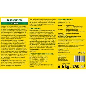 Produktbild für Dünger Wolf-Garten LH 240 Rasendünger Start