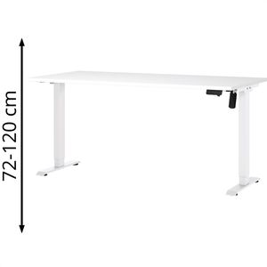 Produktbild für Schreibtisch Germania Profi 3.0, 8024-84, weiß / weiß