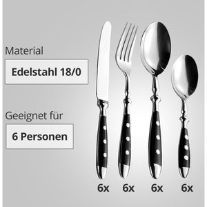 Produktbild für Besteck-Set Esmeyer Nostalgie 229-080, Edelstahl 18/0