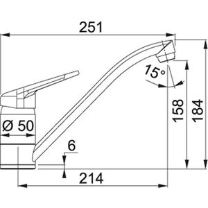 Produktbild für Küchenarmatur Franke Novara Plus 115.0470.659,grau