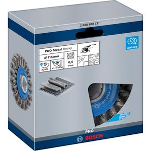 Produktbild für Drahtbürste Bosch 2608620731, Scheibenbürste Ø 115mm