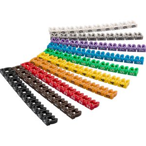Kabelmarker-Clips Goobay 72514, Ziffern 0-9