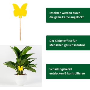 Produktbild für Gelbtafeln Gardigo Gelbsticker, Set, zum Hängen und Stecken