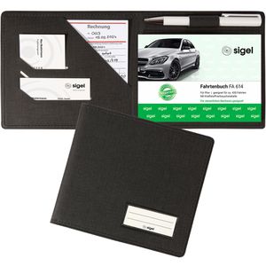 Produktbild für Fahrzeugmappe Sigel EF615, Leinenstruktur, A6 quer