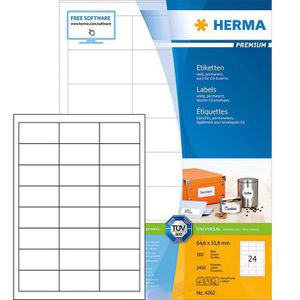Universaletiketten Herma 4262 Premium, weiß