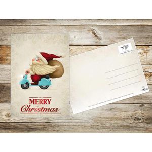 Produktbild für Weihnachtskarte Böttcher-AG Weihnachtsmann lustig