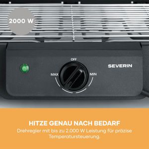 Produktbild für Elektrogrill Severin PG 8593, 2000 Watt
