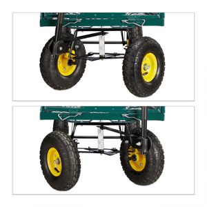 Produktbild für Gartenwagen Relaxdays 10026073, 220 Liter, bis 500 kg