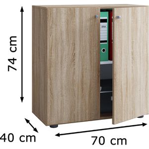 Produktbild für Aktenschrank VCM Lona L 912682, aus Holz