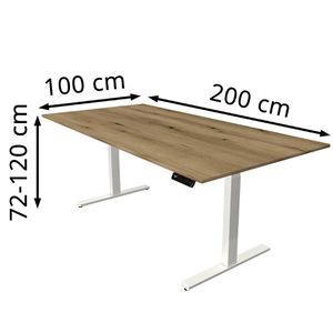 Produktbild für Schreibtisch Kerkmann Move 3, asteiche / weiß