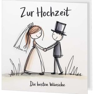 Produktbild für Hochzeitskarte Böttcher-AG 30371, Die besten Wünsche