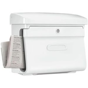 Produktbild für Briefkasten Burg-Wächter Bremen 885 W, weiß, aus Kunststoff