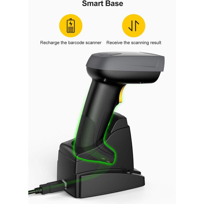 Inateck Barcode-Scanner BCST-52, Schwarz, Bluetooth, USB, Imager ...