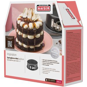 Produktbild für Backform Kaiser Inspiration Mini, mit Flachboden, aus Stahl