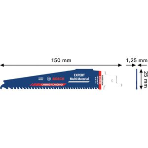 Produktbild für Säbelsägeblatt Bosch Expert Multi Material S959XHM, 2608902332