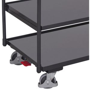 Produktbild für Tischwagen VARIOfit sw-700.660/AG, Metall &amp; Holz