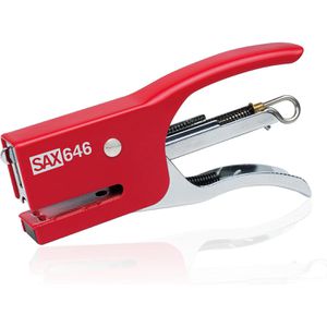 Produktbild für Heftzange Sax Design 646 S, 0-646-03, aus Metall, rot