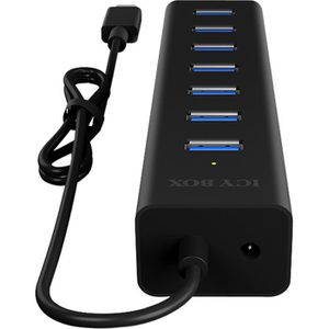 Produktbild für USB-Hub ICY-BOX IB-HUB1700-C3, schwarz