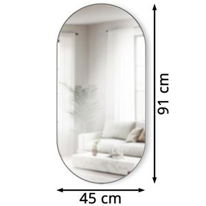 Produktbild für Wandspiegel Umbra Hubba Pill 1023468-624, oval