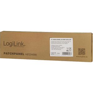 Produktbild für Patchpanel LogiLink PrimeLine NP0040A, Cat 6