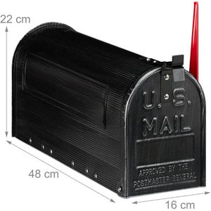 Produktbild für Zeitungsbox Relaxdays US Mailbox 10028066-0