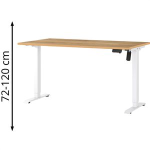 Produktbild für Schreibtisch Germania Profi 3.0, 8023-242, eiche / weiß
