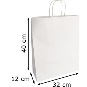 Produktbild für Papiertüten Papstar 88413, weiß