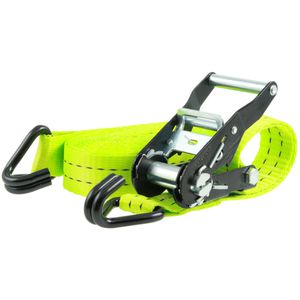 Produktbild für Spanngurt Sandax 297, grün, mit Haken &amp; Ratsche