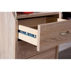 Produktbild für Rollcontainer Inter-Link Novi 19300100, aus Holz, sonoma eiche