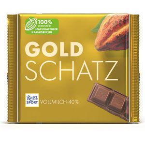 Tafelschokolade Ritter-Sport Goldschatz