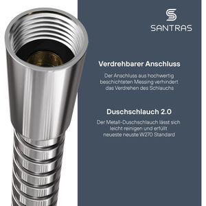 Produktbild für Duschschlauch SANTRAS Double-Agraff, 13010-150