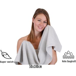 Produktbild für Handtuch Betz Berlin Set, silbergrau, 100% Baumwolle, 400 g/m²