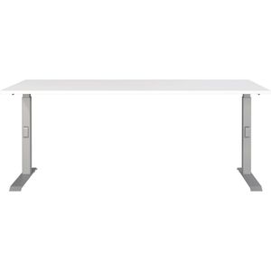Produktbild für Schreibtisch Germania Mailand, 7912-639, weiß / silber