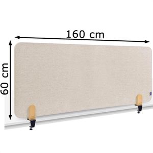 Produktbild für Tischtrennwand Legamaster 7-209822, beige