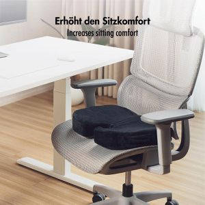 Produktbild für Orthopädisches-Sitzkissen LogiLink EO0089, schwarz