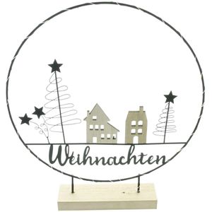 Weihnachtsdeko Frank-Flechtwaren 770694, LED-Ringdeko