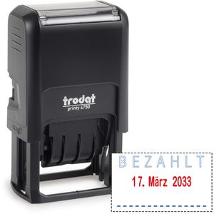 Datumstempel Trodat Printy 4750/L2, rot/blau, selbstfärbend
