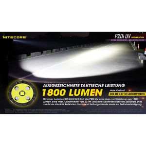 Produktbild für Taschenlampe Nitecore P20i UV, LED, aufladbar