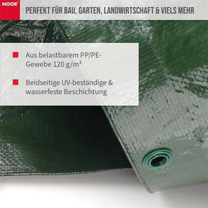 Produktbild für Abdeckplane NOOR Hobby, grün