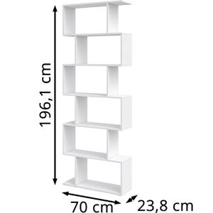 Produktbild für Bücherregal Vicco Levio, weiß