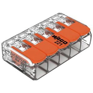 Verbindungsklemme Wago Compact, 221-615/995-006, 5 Leiter