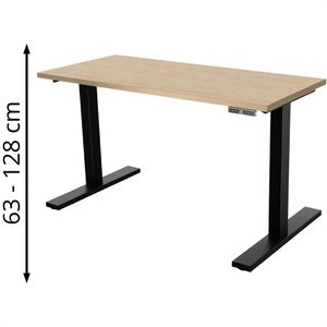 Produktbild für Schreibtisch Bisley E-WonderTech, ahorn / schwarz