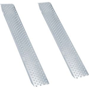 Auffahrrampe Arebos silber, 2 Stück