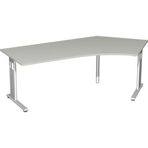 Produktbild für Schreibtisch Geramöbel Flex S-618316-LS, lichtgrau / silber
