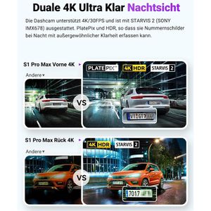 Produktbild für Dashcam Vantrue Sonnet 1 Pro Max, Auto