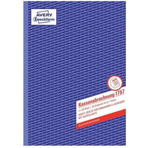 Produktbild für Kassenbuch Zweckform 1757, Kassenabrechnung, A4