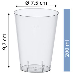 Produktbild für Trinkbecher Papstar 12162, glasklar, PS